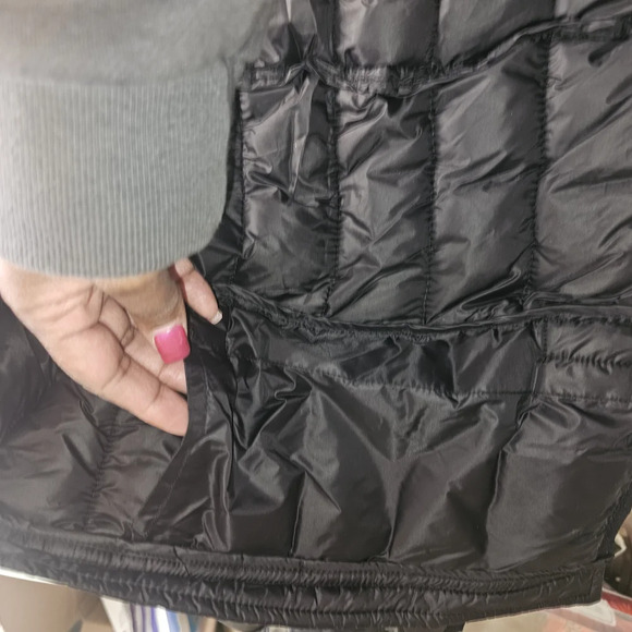 Urban Republic Black Puffer Jacket with Quilted Design and High Collar - Picture 10 of 14